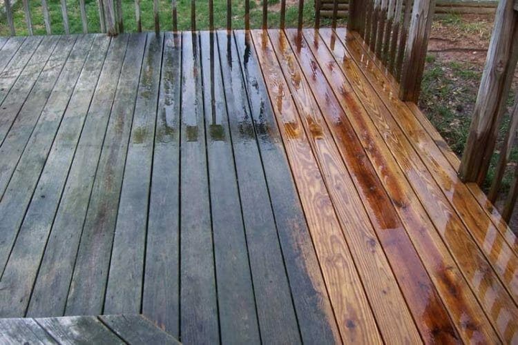 Decking cleaning